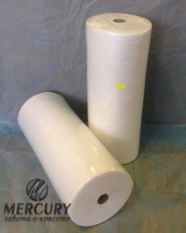 Полотенце СТАНДАРТ 45х90 см В РУЛОНЕ, Белое, 100 шт.