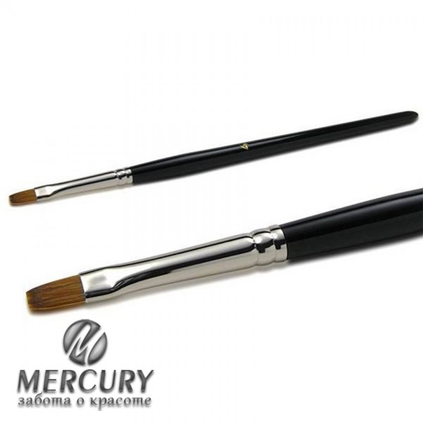 Кисть для геля черная в тубе №6