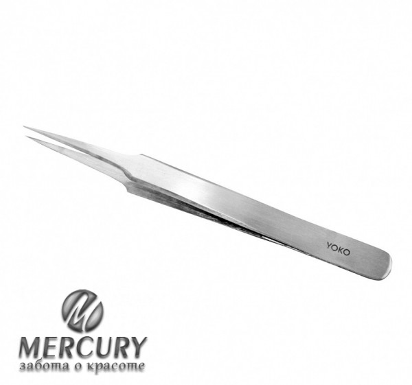Y SP 006 Пинцет острый, фигурные ручки (мат) ИГЛА