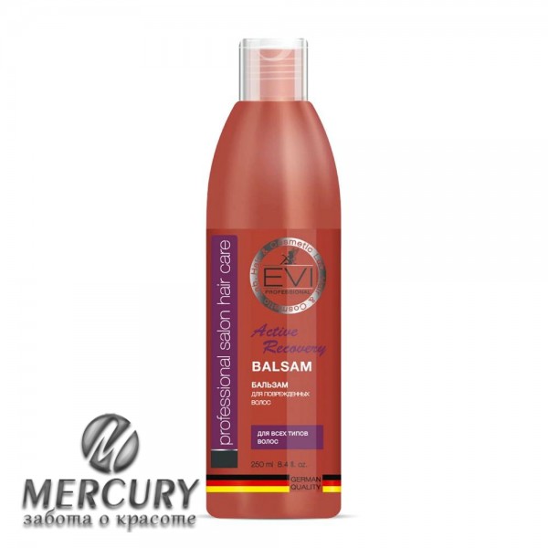 Бальзам-ополаскиватель активное восстановление для поврежденных волос EVI 250мл