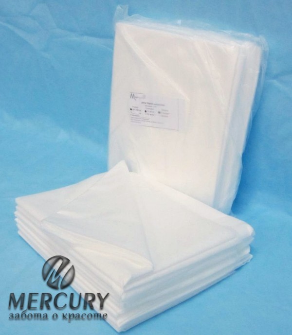 Простыня одноразовая 80х200 см, Белая (20 шт.)