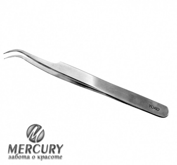 Y SP 004 Пинцет острый, загнутый (матовый) ИГЛА