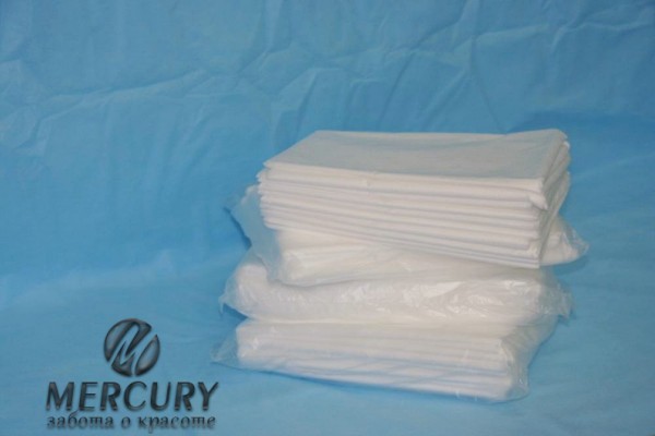 Простыня 80 х 200см КОМФОРТ Белая, сложенная (20 шт.)