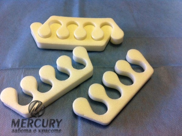 Разделители для пальцев 8 мм, Белые (20 пар)