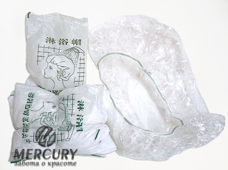 Шапочка для душа Прозрачная