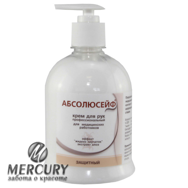 АЛДЕЗ  АБСОЛЮСЕЙФ крем защитный с эффектом "жидких перчаток", 500мл с дозатором.