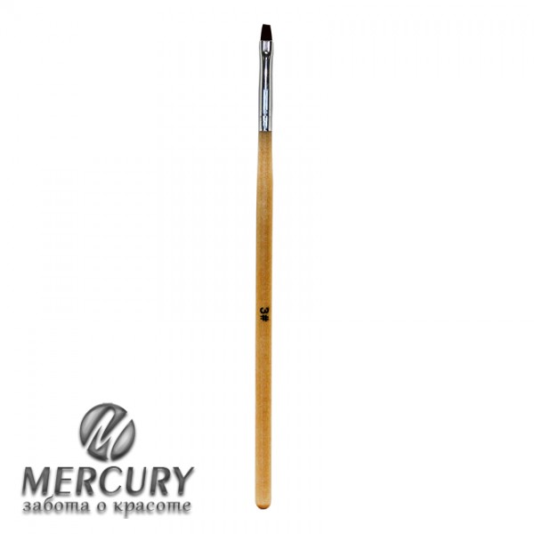 Кисть для китайской росписи, деревянная ручка, прямая №3