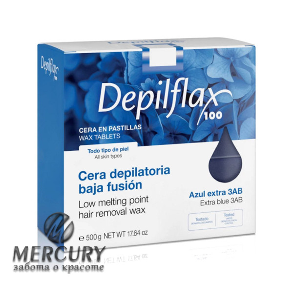 Depilflax воск горячий Азуленовый в брикетах 500 г