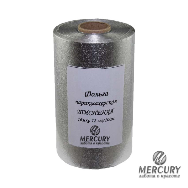 Фольга алюминиевая, 16 мкр. рулон 12 см х 100 м