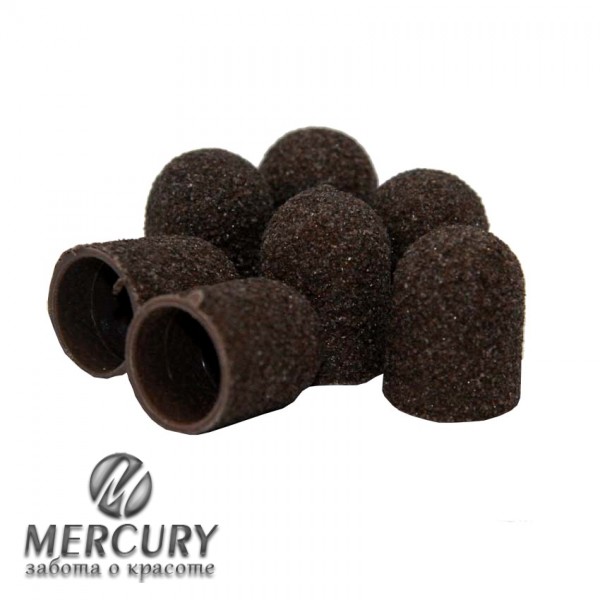 Колпачки абразивные для аппаратного педикюра, гритность 180, размер 13*19мм, 100шт