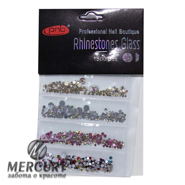Стразы PNB разноцветные миксы AB-mix 1500 шт