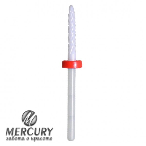 Ice Nova, Фреза керамическая «маленькое пламя», D=2,3 мм, тонкая, заостренная, красная 