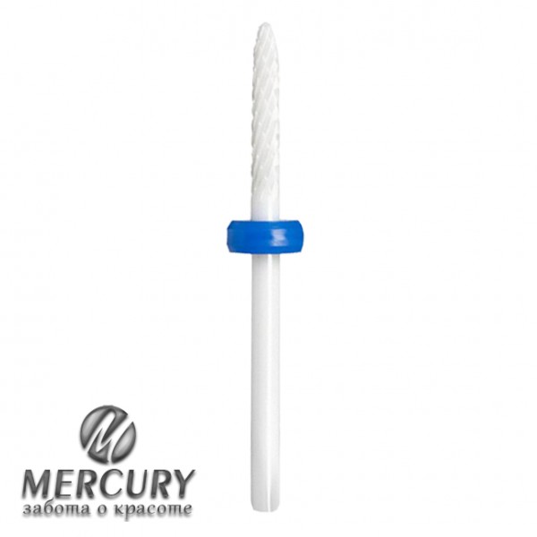 Ice Nova, Фреза керамическая «маленькое пламя», D=2,3 мм, тонкая, заостренная, синяя