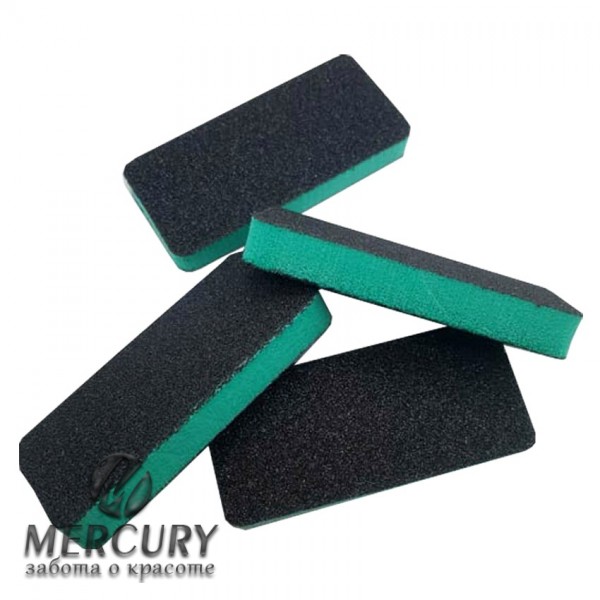 Бафы для ногтей маленькие зеленые 20шт