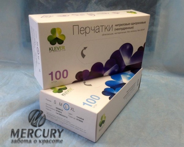 Перчатки Нитрил, Размер ( M ), Не опудренные