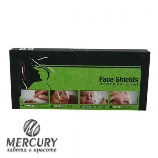 Защитный экран лица при стрижке волос, 50шт