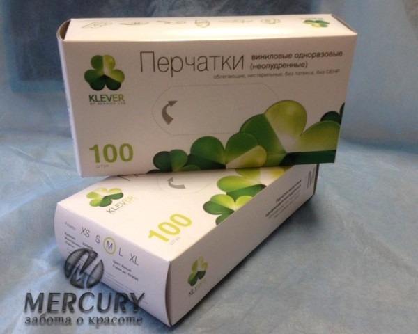 Перчатки Винил, Размер ( L ), не опудреные