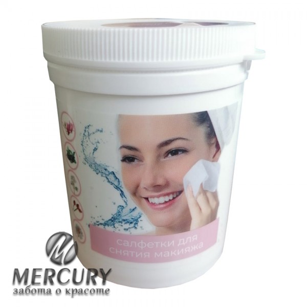 Салфетки влажные для снятия макияжа, 100шт